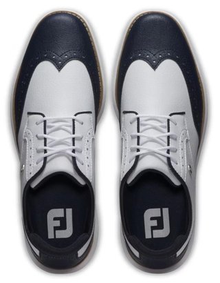 FootJoy Traditions Wing Tip dámské golfové boty, bílo/tmavě modré