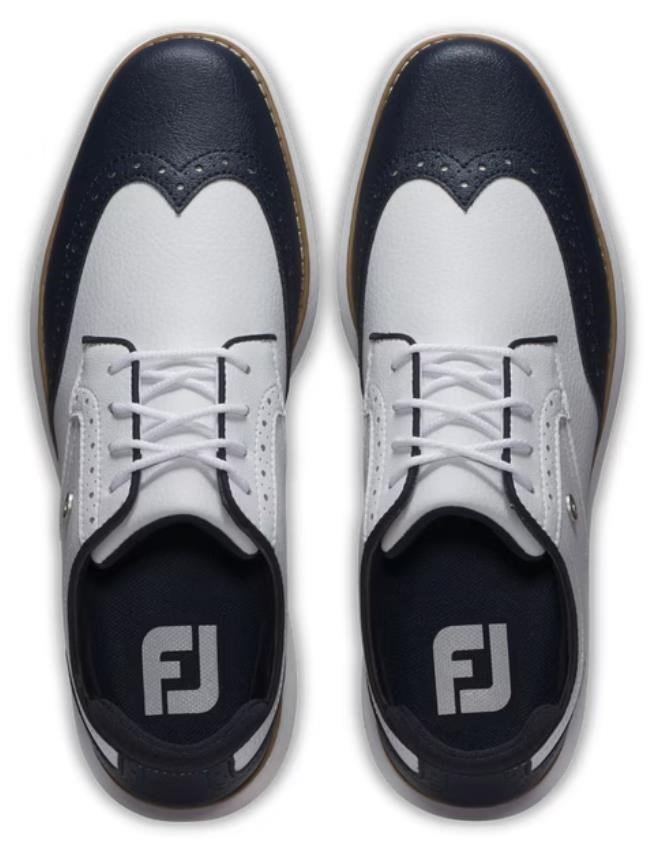 FootJoy Traditions Wing Tip dámské golfové boty, bílo/tmavě modré