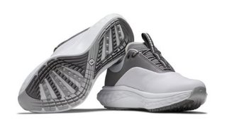 FootJoy Quantum Leather dámské golfové boty, bílo/šedé