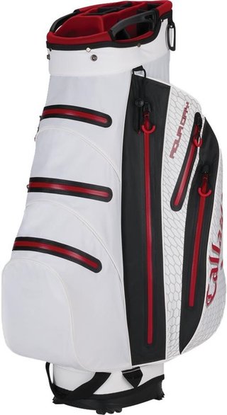 Callaway Aqua Dry cart bag, bílo/červeno/černý