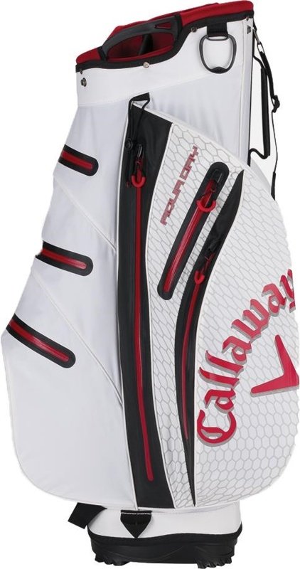 Callaway Aqua Dry cart bag, bílo/červeno/černý