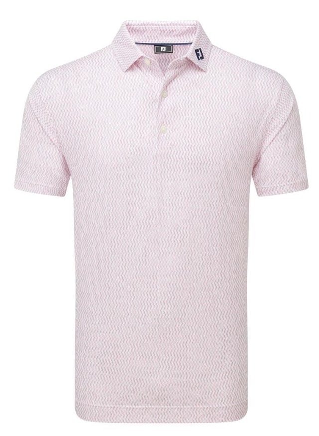 FootJoy Wiggle Print Lisle pánské polo, růžové
