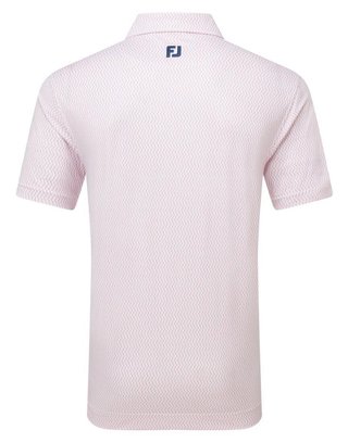 FootJoy Wiggle Print Lisle pánské polo, růžové