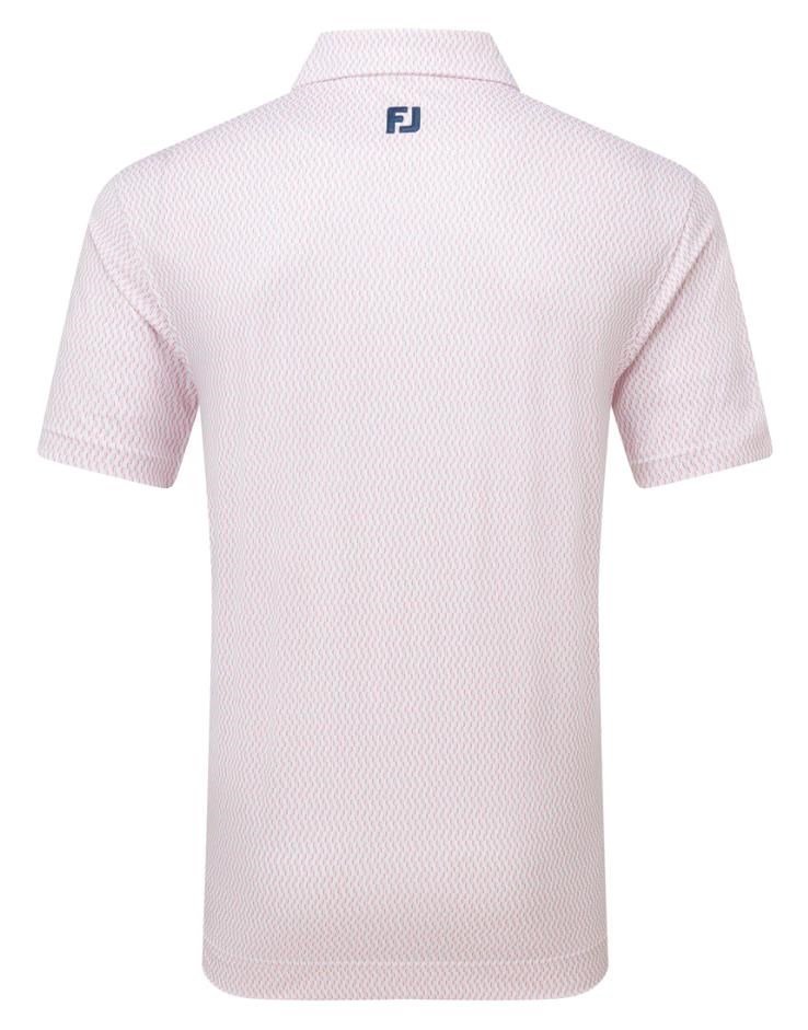 FootJoy Wiggle Print Lisle pánské polo, růžové