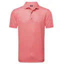 FootJoy Houndstooth Geo Lisle pánské polo, hibiscus