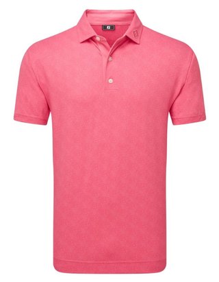 FootJoy Speckle Print Pique pánské polo, růžové