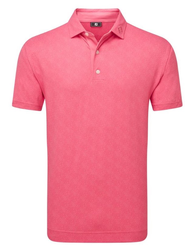 FootJoy Speckle Print Pique pánské polo, růžové