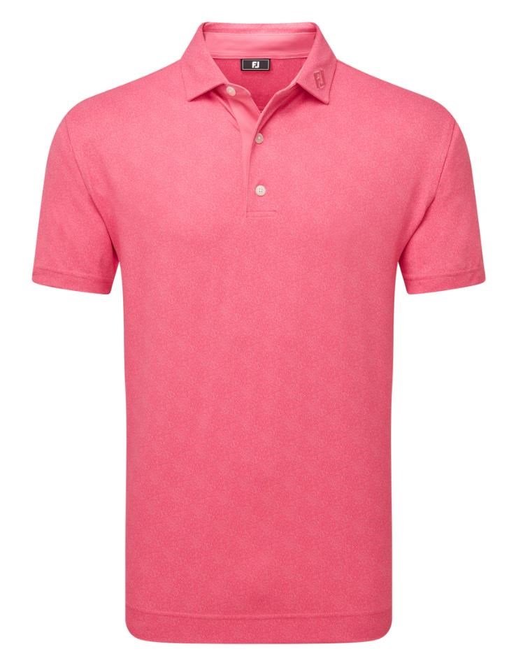 FootJoy Speckle Print Pique pánské polo, růžové