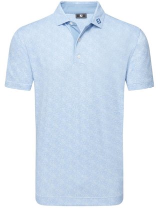 FootJoy Speckle Print Pique pánské polo, blue jay/white