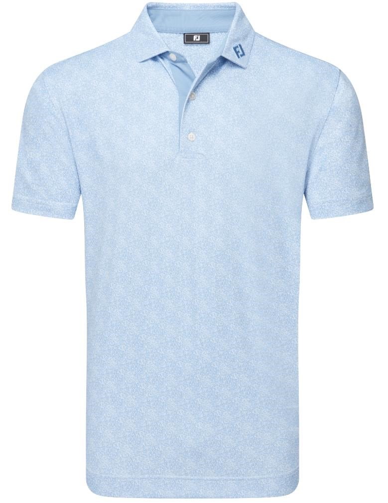 FootJoy Speckle Print Pique pánské polo, blue jay/white