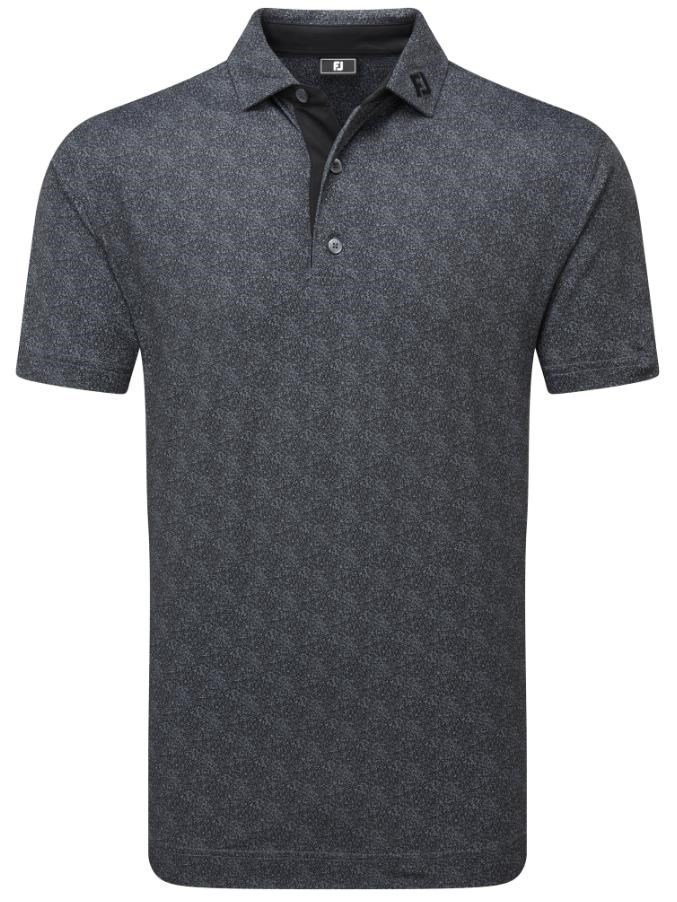 FootJoy Speckle Print Pique pánské polo, černé