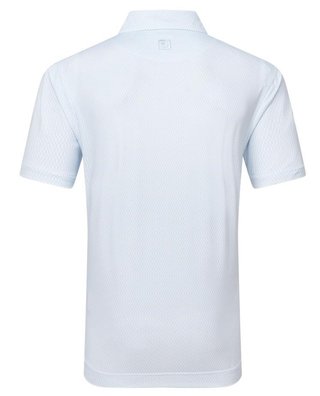 FootJoy Irongate Print Lisle pánské polo, white/skyway
