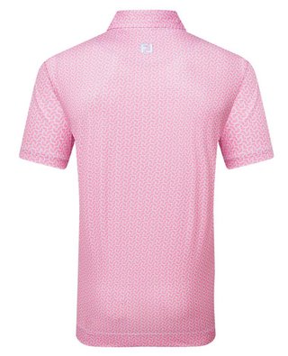 FootJoy Citrus Print Lisle pánské polo, růžové