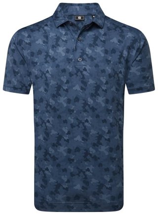 FootJoy Pop Camo Lisle pánské polo, tmavě modré