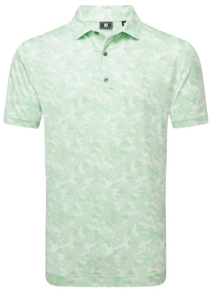 FootJoy Pop Camo Lisle pánské polo, pistachio