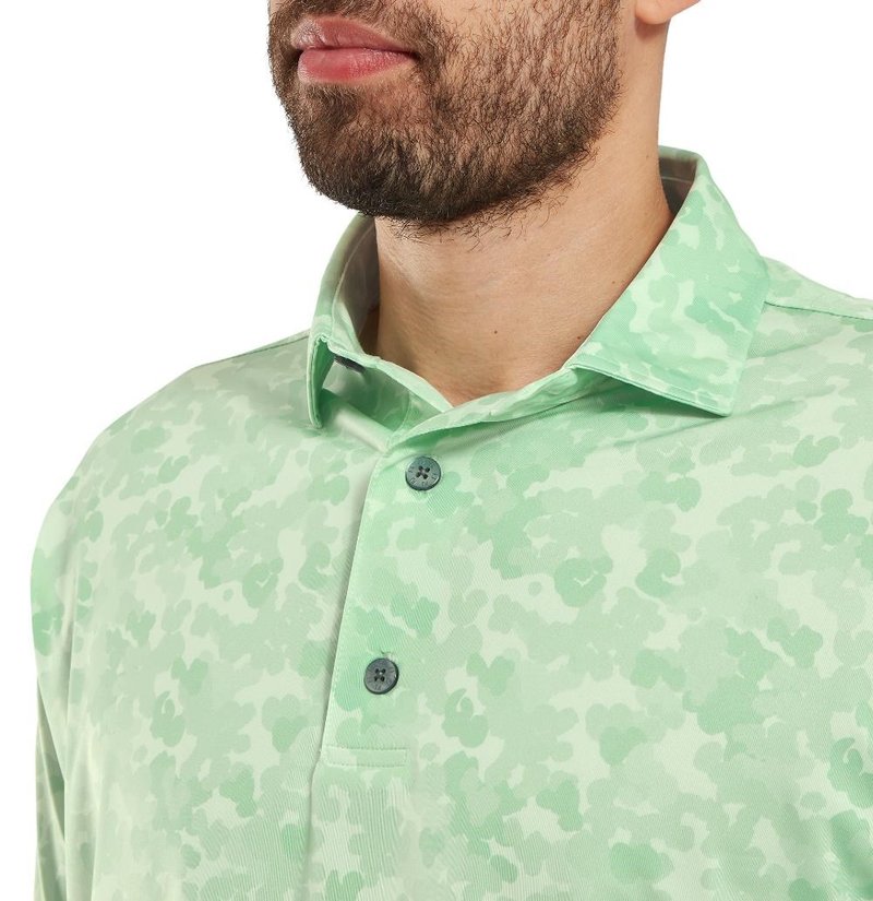FootJoy Pop Camo Lisle pánské polo, pistachio