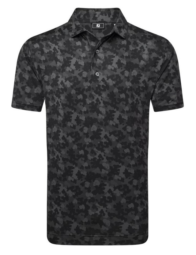 FootJoy Pop Camo Lisle pánské polo, černé