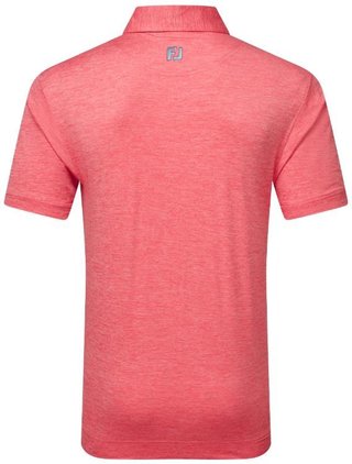 FootJoy Heather Lisle with Trim pánské polo, hibiscus