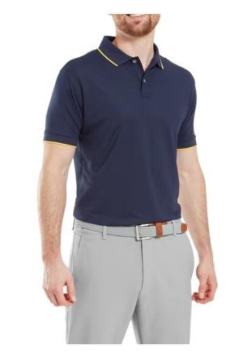 FootJoy Tipped Pique pánské polo, tmavě modré