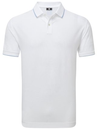 FootJoy Tipped Pique pánské polo, bílé