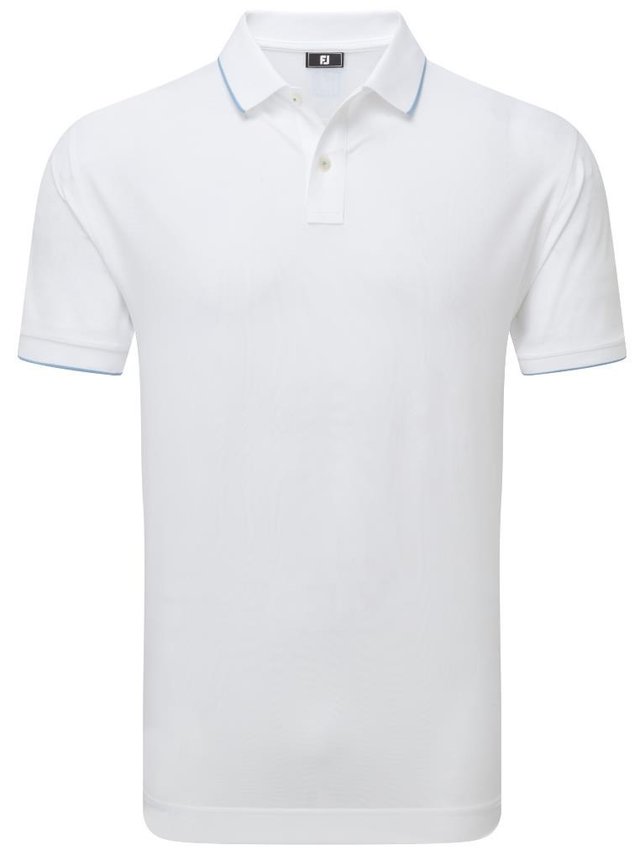 FootJoy Tipped Pique pánské polo, bílé