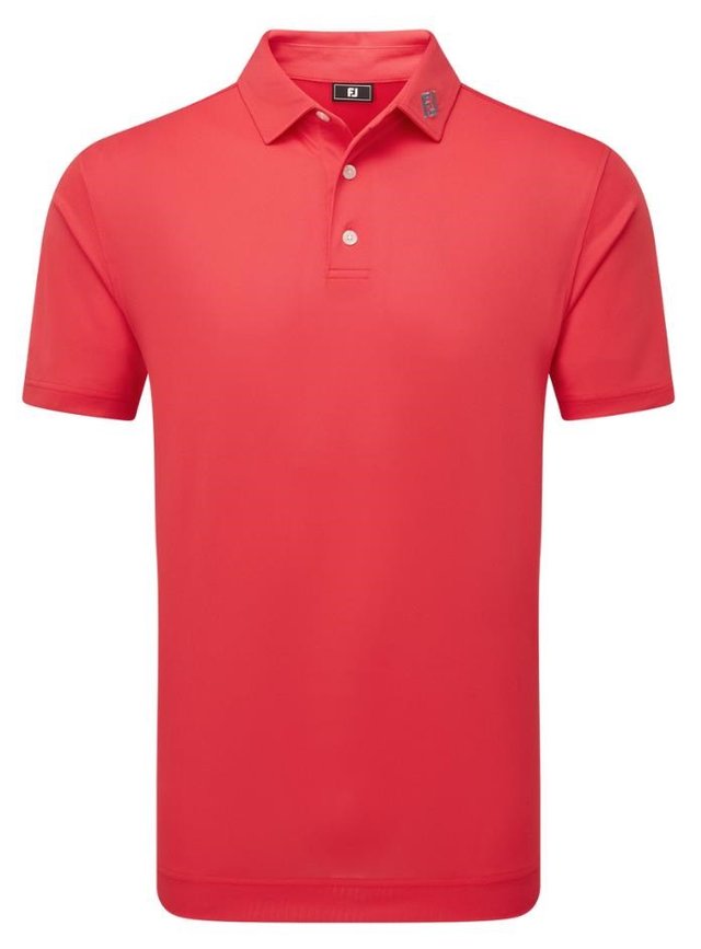 FootJoy Stretch Pique Solid pánské polo, hibiscus