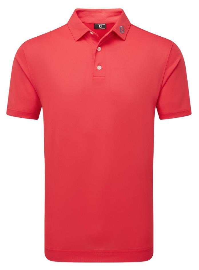 FootJoy Stretch Pique Solid pánské polo, hibiscus