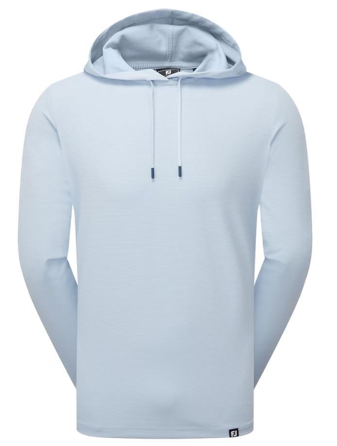 FootJoy Ottoman Jacquard Hoodie pánská mikina, skyway