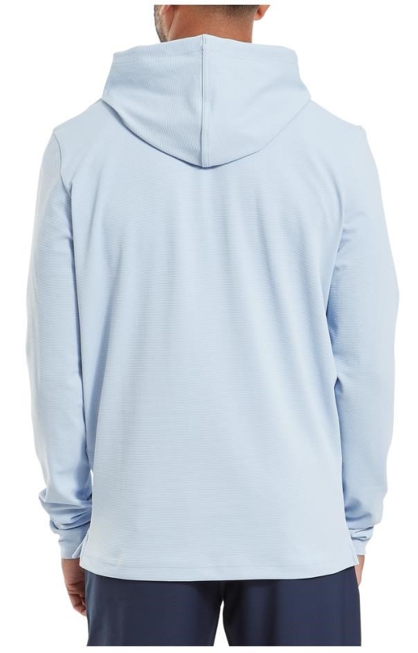 FootJoy Ottoman Jacquard Hoodie pánská mikina, skyway