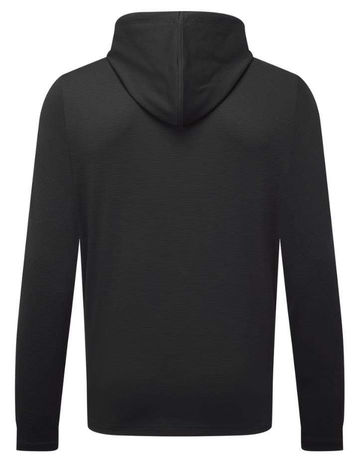 FootJoy Ottoman Jacquard Hoodie pánská mikina, černá