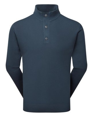 FootJoy Drirelease Button Placket pánský svetr, dark denim
