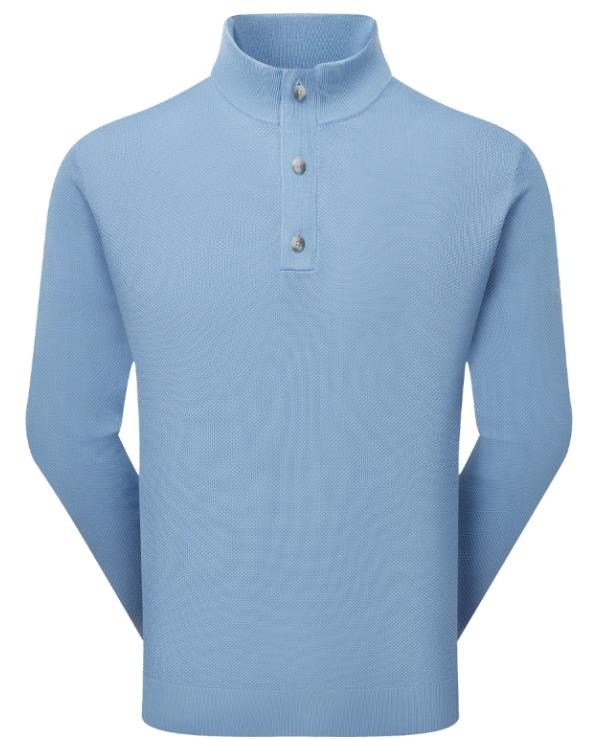 FootJoy Drirelease Button Placket pánský svetr, modrý