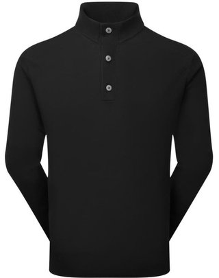 FootJoy Drirelease Button Placket pánský svetr, černý