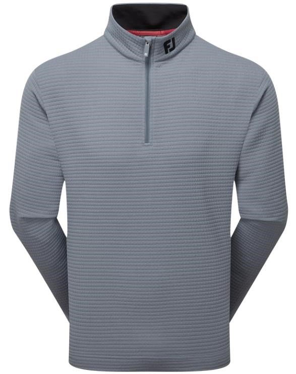 FootJoy Quilt Texture Chill-Out pánská mikina, flint