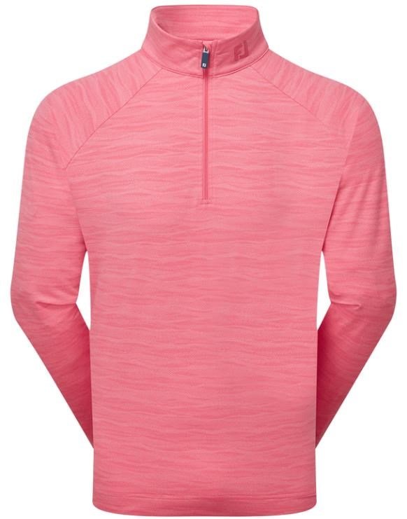 FootJoy Wave Jacquard Chill-Out pánská mikina, růžová
