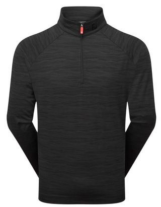FootJoy Wave Jacquard Chill-Out pánská mikina, černá