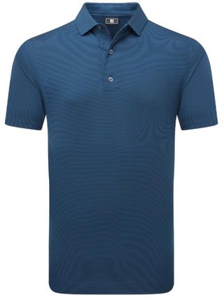 FootJoy Micro Feeder Stripe Lisle pánské polo, tmavě modré