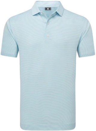 FootJoy Micro Feeder Stripe Lisle pánské polo, modro/bílé