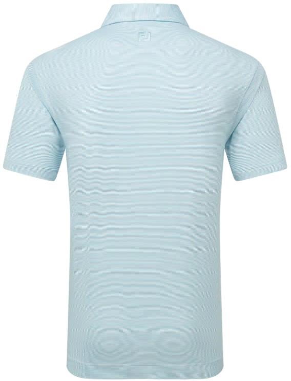 FootJoy Micro Feeder Stripe Lisle pánské polo, modro/bílé