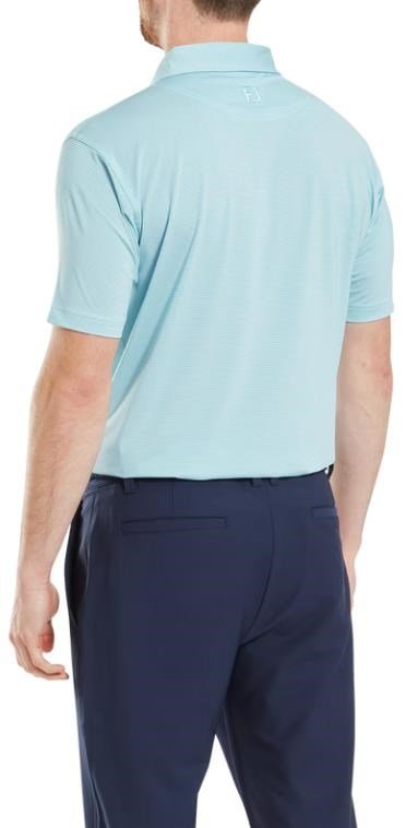 FootJoy Micro Feeder Stripe Lisle pánské polo, modro/bílé