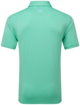 FootJoy Micro Feeder Stripe Lisle pánské polo, lagoon/mint