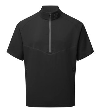 FootJoy Zephyr Short Sleeve Windshirt pánská bunda s krátkým rukávem, černá