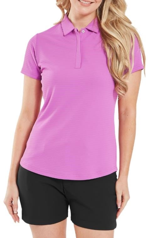 FootJoy Jacquard SS Shirt dámské polo, růžové