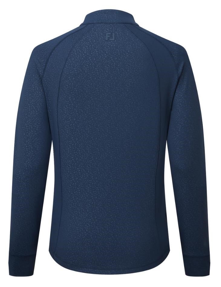 FootJoy Embossed Full-Zip Midlayer dámská mikina, tmavě modrá