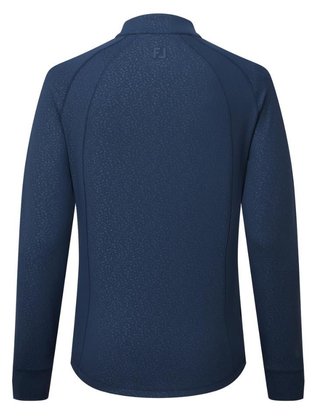 FootJoy Embossed Full-Zip Midlayer dámská mikina, tmavě modrá