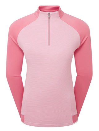 FootJoy 1/4-Zip Midlayer dámská mikina, růžová