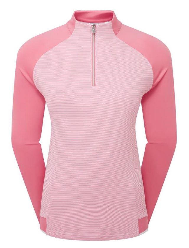FootJoy 1/4-Zip Midlayer dámská mikina, růžová