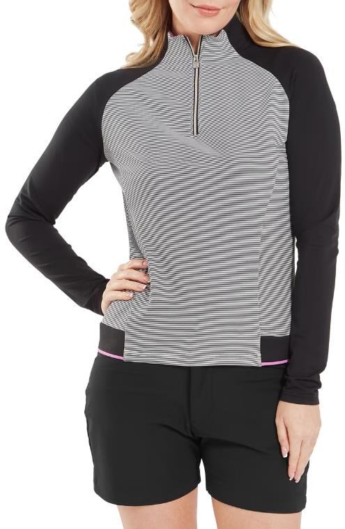 FootJoy 1/4-Zip Midlayer dámská mikina, černá