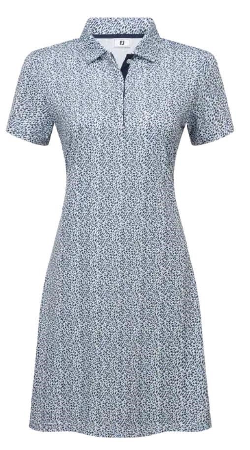 FootJoy Animal Print golfové šaty, tmavě modro/bílé