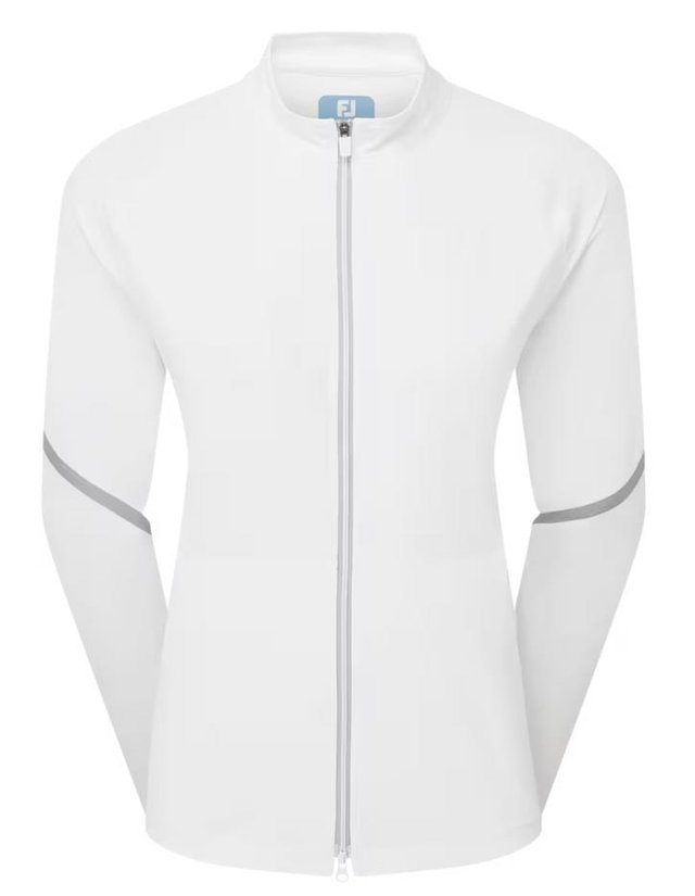 FootJoy TempoSeries Full-Zip dámská bunda, bílo/šedá